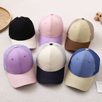 Gorra Trucker de Malla Personalizada para Niños, Estilo Coreano, Transpirable, de 6 Paneles, Estructurada, con Bordado 3D y Hebilla Metálica para Niños