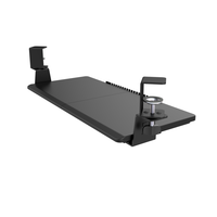 Plateau de clavier d'ordinateur à pince ergonomique sous la table accessoires de bureau sans perçage plateau de clavier épissé à double panneau