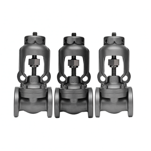 Vanne de régulation de pression pneumatique à cage simple en acier au carbone série ZJHP EP Positioner YT1000L DN50 - Product Image 4