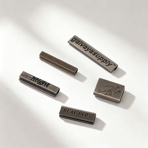 Clip métallique denté durable en alliage de zinc, embouts de ceinture gravés sur mesure pour jeans, vêtements, accessoires de couture et de mode - Product Image 1