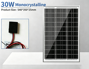 Panneau solaire monocristallin 10-100W Haute efficacité Imperméable pour usage extérieur et domestique - Product Image 4