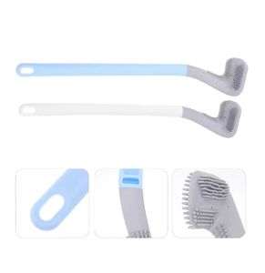 2 brosses de nettoyage pour toilettes et salle de bain, accessoires noirs à long manche - Product Image 5