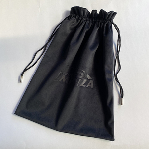 Bolsa de Terciopelo Negra de Lujo Personalizada para Gorras y Sombreros, con Logotipo en Relieve, Bolsas de Almacenamiento con Cordón para Zapatos, Bolsos y Regalos - Product Image 3