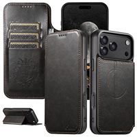 Étui de téléphone SUTENI pour iPhone 18 Pro Max avec recharge sans fil, porte-cartes, support, portefeuille, boucle magnétique, compatible 17 Air 16 Plus 15 14 13 12