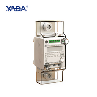 Medidor de Energía Digital Inteligente Monofásico YADA DJSF3366 con Pantalla LCD, RS485 Modbus, CC 1000V, Medidor Eléctrico para Riel DIN