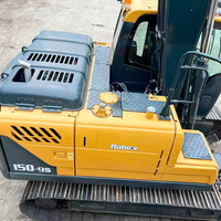 Hyundai Robex150-9S d'occasion, pelle sur chenilles de 15 tonnes, capacité de la benne de 0,58 m, puissance de 110 000 W, composants hydrauliques d'origine, 2022