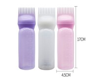 Outils pour cheveux Massage Shampooing Brosse Shampooing Bouteille Nettoyage à sec Denté Shampooing Peigne Bouteille Ensemble