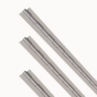 Charnière de piano en acier inoxydable de 1,8 m de long, non perforée, robuste, pour grand coffre en bois lourd, polissage continu, usage intensif