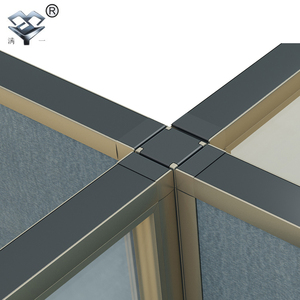 Nhôm Hợp Kim Hồ Sơ Bàn Nhôm Thành Phần H3 Phong Cách Phân Vùng Nội Thất Văn Phòng Các Thành Phần Nhôm Nhà Máy Cửa Hàng Phân Vùng - Product Image 6