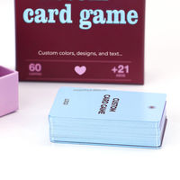 Boîte de jeu de cartes à jouer avec dés personnalisés, conception personnalisée du fabricant, impression sur papier, émotions, conversation, fête