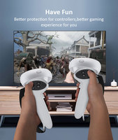 Couvercle de poignée en silicone VR étendu Poignée facile à nettoyer Pour accessoires Oculus Quest 2 VR
