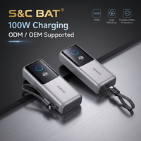 Batterie externe 20000mAh à charge rapide PD et sans fil, avec logo personnalisé, vente en gros, chargeur portable pour téléphone et tablette, commande en gros, OEM