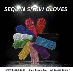 Guantes de Lentejuelas al por Mayor para Fiesta, Multifuncionales, para Adultos, Disfraz de Halloween, Cosplay, Espectáculo de Baile, Magia, Moda, Hip Hop, Conjunto de Guantes para Mujer - Product Image 2