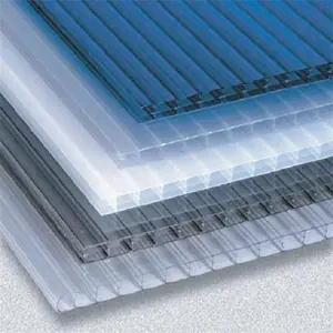 Polycarbonate Sheet PC Curved Multi Wall Sheet Decoration Triple Wall Polycarbonate Sheet