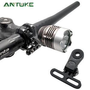 Soporte de luz frontal para bicicleta, soporte de plástico ajustable, negro, Zj30013, para accesorios de ciclismo en bicicleta de montaña y carretera - Product Image 4