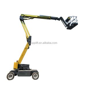 Nacelle élévatrice articulée télescopique remorquable électrique/diesel haute performance, hauteur 24 m, capacité de charge 200 kg, pour QBK - Product Image 3