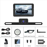 Kit de caméra de recul sans fil numérique avec écran TFT AHD de 5,0 pouces pour voiture, entrée vidéo monocanal