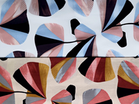 Tissu en voile 100 % coton brodé de motifs floraux et de feuilles - Écologique et léger pour robes, jupes, accessoires, rideaux et chemises pour filles
