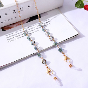 L. R.Gem Chaîne perlée pour <span class=keywords><strong>lunettes</strong></span> de soleil, support élégant à la mode, pour femmes, chaîne perlée - Product Image 2