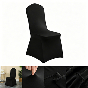 Fundas <span class=keywords><strong>de</strong></span> <span class=keywords><strong>Silla</strong></span> Elásticas <span class=keywords><strong>de</strong></span> Poliéster Lavables al por Mayor, para Fiestas, Bodas, Banquetes, Eventos y Cenas - Product Image 2