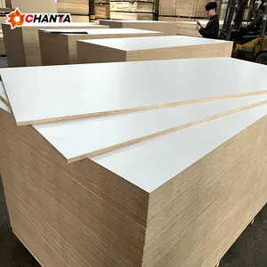 Good price kitchen cabinet colored plywood melamine mdf 16mm for furniture chipboard 1220x2440mm