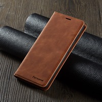 Coque Portefeuille Forwenw pour Samsung S25 FE S24 S23 S22 S21 S20 PLUS Ultra S10 S9 S8 S7 EDGE, Étui Arrière en TPU et Cuir PU avec Rabat