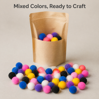 2000 pièces de mini pompons doux et moelleux de couleurs assorties 8 mm, pour accrocher, projeter, accessoires pour cheveux d'enfants, jouets, décoration, bricolage, fournitures de couture et de loisirs créatifs