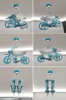 Offre Spéciale enfants moderne LED vélo lustre personnalisé Style garçon fille chambre pas cher enfants pendentifs lumière