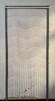 Rideau de porte en perles de verre cristal bleu de luxe, séparateur de pièce, décoration de mariage à domicile, vente en gros OEM