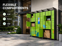 Casier intelligent pour colis, armoire de livraison électronique, borne de récupération en libre-service par code QR, pour appartements, communautés et bureaux