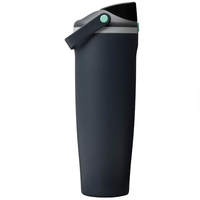 Bouteille d'eau isotherme à double paroi en acier inoxydable 316 à ouverture rapide, avec couvercle verrouillable, pour le sport