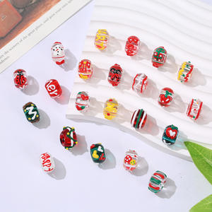 Mignons supports de bague en verre soufflé à la main, peints à la main, pour la fabrication de bijoux, vente en gros - Product Image 2