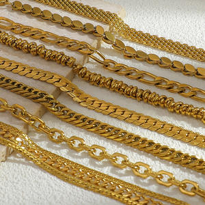 European American Style <b>Titanium</b> Steel Bracelet 18K Gold Plated Stainless Steel Geometric <b>Chain</b> Women's Jewelry Party Accessory - Product Image 2