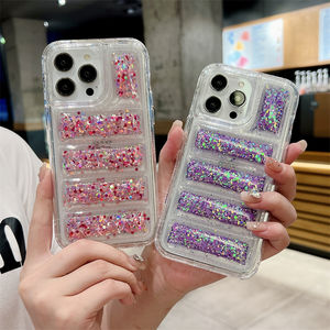 Venta de fábrica nuevo lujo 3 en 1 Glitter Down Jacket funda de teléfono para <span class=keywords><strong>Samsung</strong></span> A04E/A03 Puffer mujeres niñas elegante Bling funda de teléfono - Product Image 1