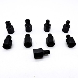 Une paire d'adaptateurs de rétroviseur noir M10 M8, boulons de conversion de rétroviseur de <span class=keywords><strong>moto</strong></span> - Product Image 5
