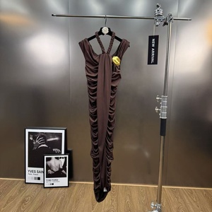 Phong cách Pháp Retro Lá Trâm xếp li ôm sát váy giảm béo với một liên lạc tinh vi - Product Image 2