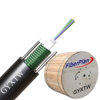 Guanyong luar ruangan kabel optik lapis baja Mode tunggal pabrik langsung 2-Core 4-Core 6-Core 24-Core GYXTZW tahan api 1km