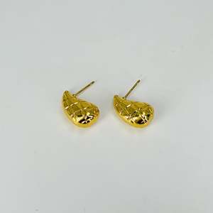 ต่างหูแฟชั่นชุบทอง สแตนเลสสตีล 316L ทนทาน เป็นมิตรต่อสิ่งแวดล้อม - Product Image 1