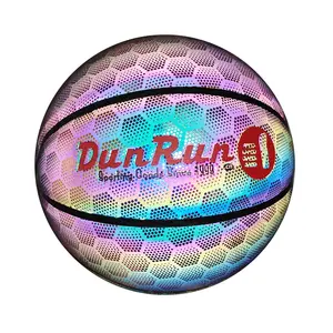 Reflective Basketball Ball Custom Logo Basketball Customizable Sports Entertainment Product Training Basketball Luminous Ball