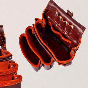 Portaherramientas de Cuero Genuino de Alta Resistencia, Personalizable, OEM, con Múltiples Compartimentos, Multiusos, Impermeable, Superventas - Product Image 6