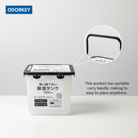 Boîte déshumidificatrice écologique rechargeable 500G X2, contrôle de l'humidité réglable, design portable, grande capacité, absorbeur d'humidité