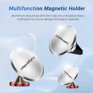 Supporto per telefono magnetico Super forte supporto magnetico per telefono 360 rotazione magnetico cruscotto supporto per auto per tutti i telefoni
