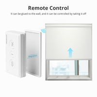 Persiana enrollable motorizada Zemismart con motor de 1NM para tubo de 38MM Compatible con Alexa y asistente de Google para uso en sala de estar interior