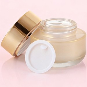 Gradient Gold Cream 50g In Glass Jar With Gold Cap Moisturizer For <b>Face</b> - Product Image 2