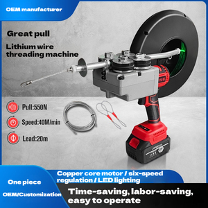 Machine à enfiler les fils électriques sans balais pour outils électriques industriels et de bricolage, outils de tirage de fils, outil d'enroulement de bobines, <span class=keywords><strong>tire</strong></span>-fils - Product Image 6