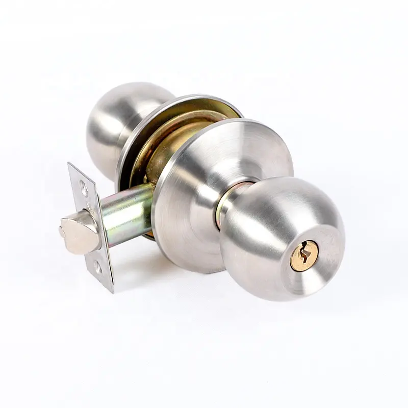 Factory manufacture wholesale supply cerradura de pomo round knob door lock security Deadbolt rim lock cylinder ball lock