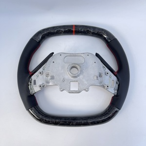 CCExcellent Volant en fibre de carbone personnalisé pour <span class=keywords><strong>Corvette</strong></span> C8 avec cuir perforé - Product Image 2