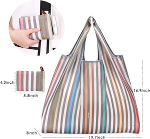 Bolsas de Compras Reutilizables de Diseño Colorido, Ecológicas, Plegables, para Supermercado, Tienda y Almacenamiento - Product Image 2