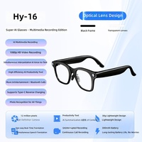 Lunettes Intelligentes Haodixin HY16 AI avec Caméra HD 12MP 1080P, Enregistrement Ultra Grand Angle 120 Degrés, 5.4 Pour Réunions d'Affaires et Voyages
