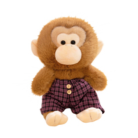 Peluche singe adorable avec rembourrage en coton PP super doux, tailles personnalisables, cadeau pour enfants